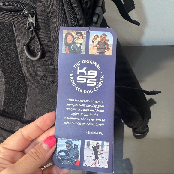 K9 Sport Sack Air Plus 2 Black Backpack Pet Carrier With Storage NWT - Picture 4 of 10